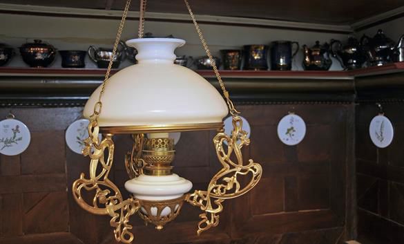 Lampe på Hvidsten Kro